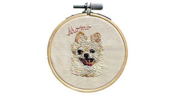 ももちゃんの刺繍